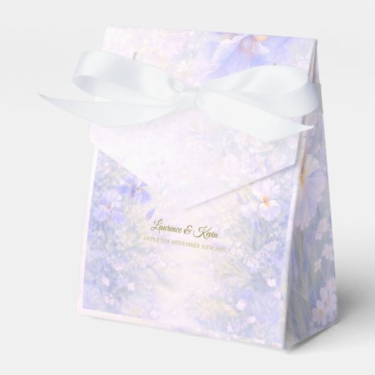 Elegant Botanical Wedding フェイバーボックス (正面サイド)