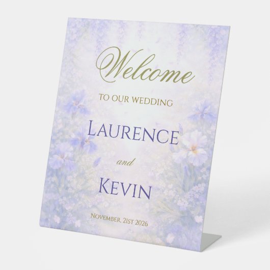Elegant Botanical Wedding  台座サイン (正面)