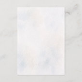 Elegant Botanical Wedding Details Card エンクロージャーカード (裏面)