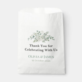 Elegant Botanical Wedding Favor Bags フェイバーバッグ