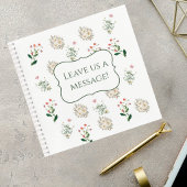 Elegant Botanical Wedding Guest Book ノートブック