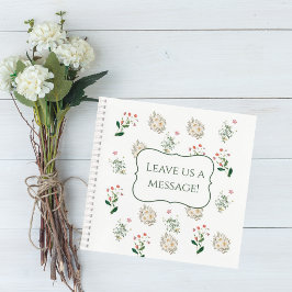 Elegant Botanical Wedding Guest Book ノートブック