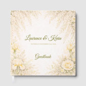 Elegant Botanical Wedding Guestbook ゲストブック (正面)