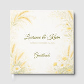 Elegant Botanical Wedding Guestbook ゲストブック (正面)