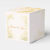 Elegant Botanical Wedding Invitation フェイバーボックス (正面サイド)