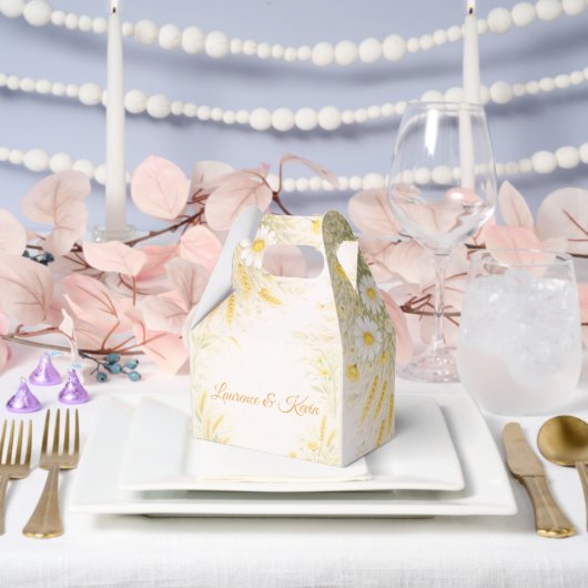 Elegant Botanical Wedding Invitation フェイバーボックス (ウェディング)