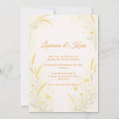 Elegant Botanical Wedding Invitation 招待状 (正面)