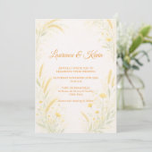 Elegant Botanical Wedding Invitation 招待状 (スタンド正面)