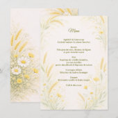 Elegant Botanical Wedding Menu メニュー (正面/裏面)