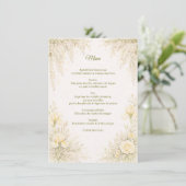 Elegant Botanical Wedding Menu メニュー (スタンド正面)