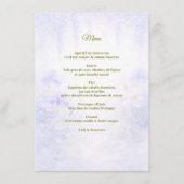 Elegant Botanical Wedding Menu メニュー (正面)