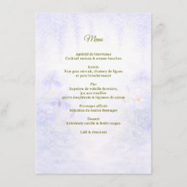 Elegant Botanical Wedding Menu メニュー
