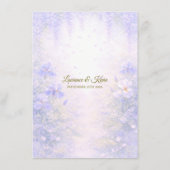 Elegant Botanical Wedding Menu メニュー (裏面)