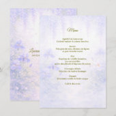 Elegant Botanical Wedding Menu メニュー (正面/裏面)