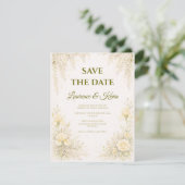 Elegant Botanical Wedding Save the date セーブザデート (スタンド正面)