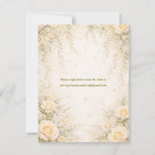 Elegant Botanical Wedding Save the date セーブザデート (裏面)