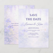 Elegant Botanical Wedding Save the date セーブザデート (正面/裏面)