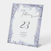 Elegant Botanical Wedding Table Number Sign 台座サイン (正面)