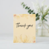 Elegant Botanical Wedding Thank You Card サンキューカード (スタンド正面)