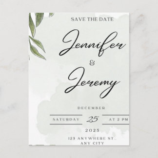 Elegant Botanical Wedding Welcome Sign | poster シーズンポストカード