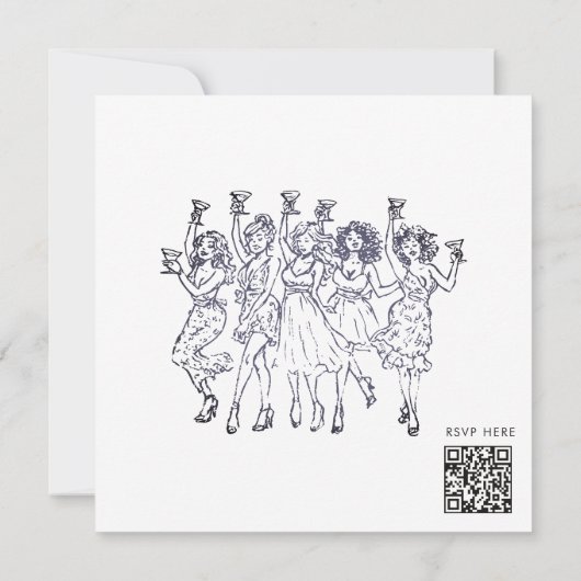 Elegant Bow Age Celebration 招待状 (裏面)