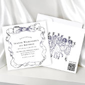 Elegant Bow Age Celebration 招待状