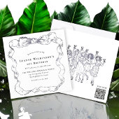 Elegant Bow Age Celebration 招待状