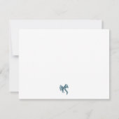 Elegant Bow Coquette Personalized ノートカード (裏面)