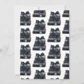 Elegant Bow She's Tying The Knot Bridal Shower  招待状 (裏面)