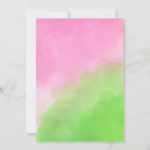 Elegant Bow Wicked Girl Birthday Party Invitation 招待状 (裏面)