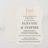 Elegant Bracket Invitation | 高級なパーティーやイベントに 招待状 (正面/裏面)