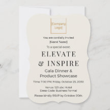Elegant Bracket Invitation | 高級なパーティーやイベントに