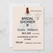 Elegant Bridal Shower Invitation | Printable & Cus (正面)
