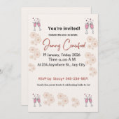 Elegant Bridal Shower Invitation | Printable & Cus 招待状 (正面/裏面)