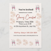 Elegant Bridal Shower Invitation | Printable & Cus 招待状 (正面)