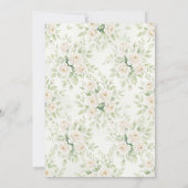 Elegant Bridal Shower with Wedding Dress  招待状 (裏面)