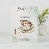 Elegant Bridal Tea Party Bridal Shower Party 招待状 (スタンド正面)
