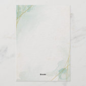 Elegant Bridal Tea Party Bridal Shower Party 招待状 (裏面)