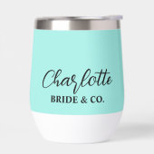Elegant Bride & Co. Bridal Shower Teal (左面)