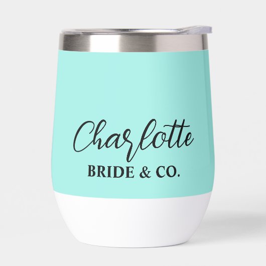 Elegant Bride & Co. Bridal Shower Teal (左面)