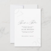 Elegant Bride in Bloom Bridal Shower Invitation 招待状 (正面)