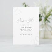 Elegant Bride in Bloom Bridal Shower Invitation 招待状 (スタンド正面)