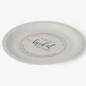 Elegant Bride Shower Paper Plates ペーパープレート (アングル)