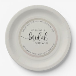 Elegant Bride Shower Paper Plates ペーパープレート