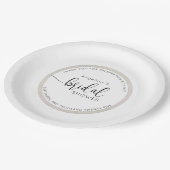 Elegant Bride Shower Paper Plates ペーパープレート (アングル)