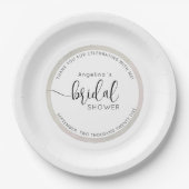 Elegant Bride Shower Paper Plates ペーパープレート (正面)