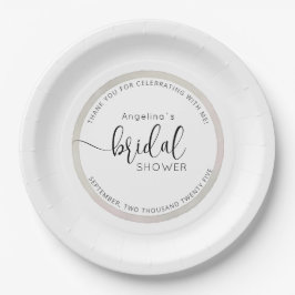 Elegant Bride Shower Paper Plates ペーパープレート