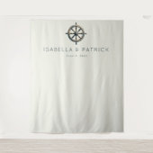 Elegant Bronze Nautical Wheel タペストリー (正面)