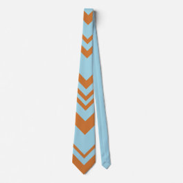Elegant brown &blue chevron pattern Neck Tie ネクタイ