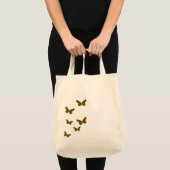 Elegant Brown Butterfly Minimalist | Modern トートバッグ (正面(商品))
